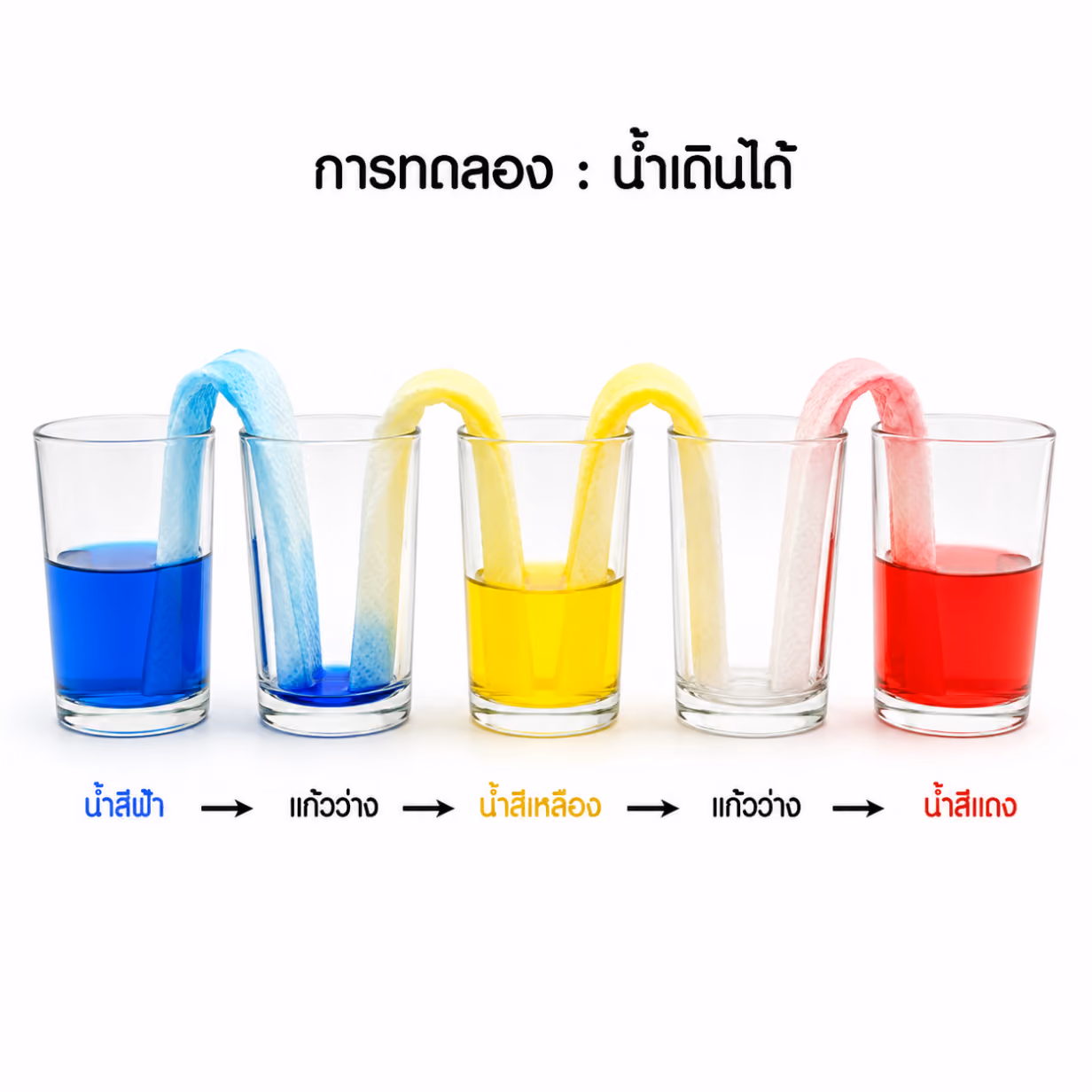 น้ำเดินได้ | กิจกรรมวิทยาศาสตร์ง่าย ๆ ทำได้ที่บ้าน