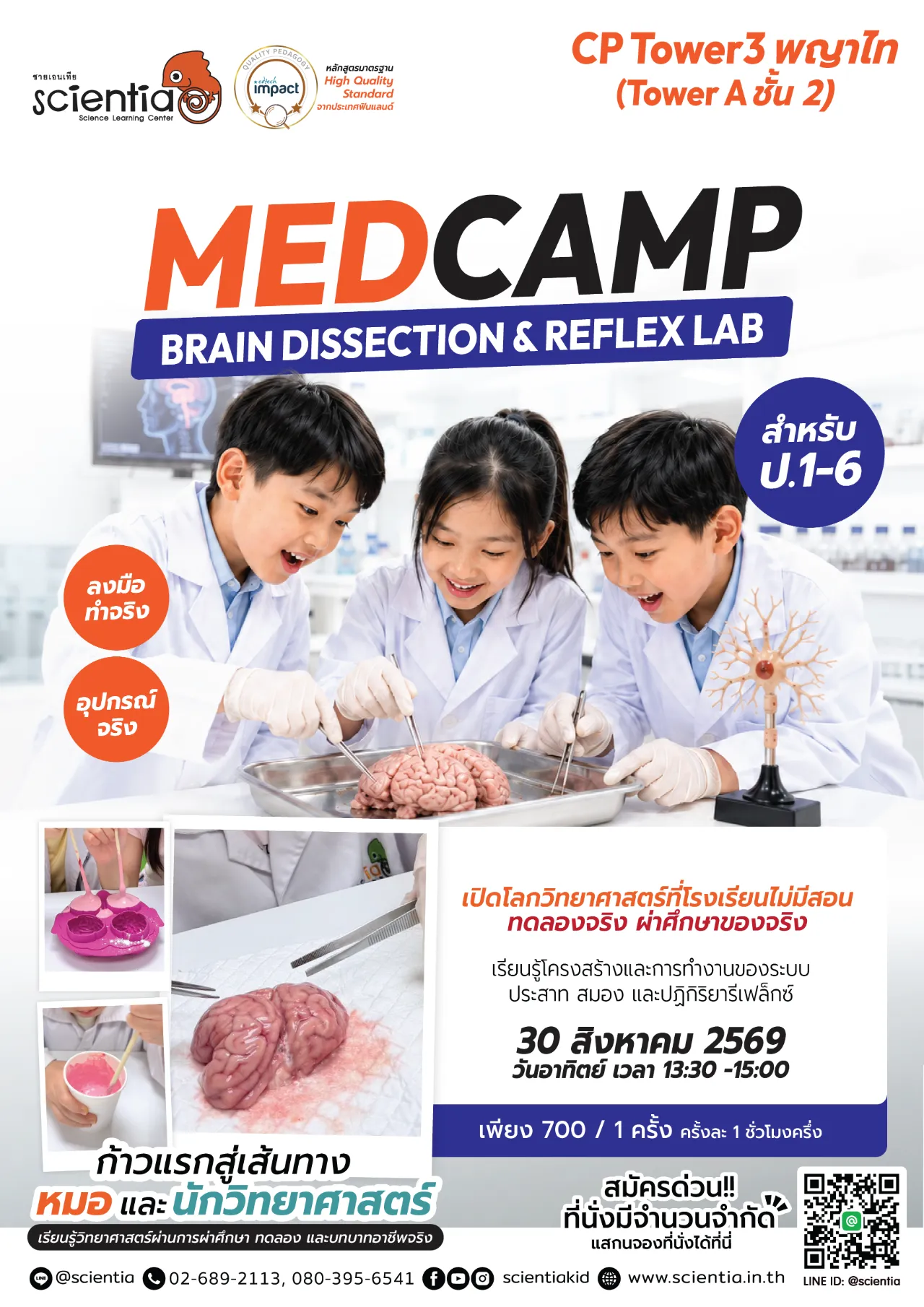 ซายเอนเทีย ศูนย์การเรียนรู้วิทยาศาสตร์สำหรับเด็กประถม คอร์สติว สสวท. วิทยาศาสตร์