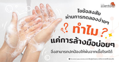 ไขข้อสงสัยผ่าน การทดลอง ง่ายๆ แค่ การล้างมือบ่อยๆ ก็ปกป้องให้พ้นจากเชื้อโรคได้
